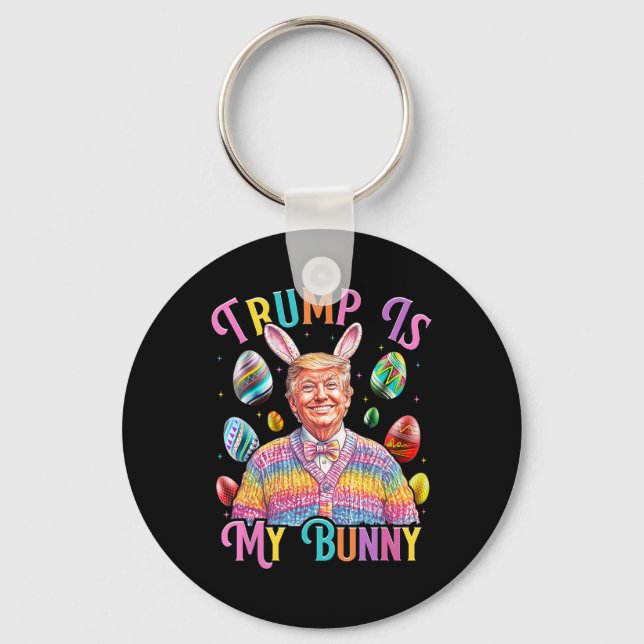 Trumpen är att mina Vår Hunt Eggs gör att Påsk går Nyckelring (Framsida)