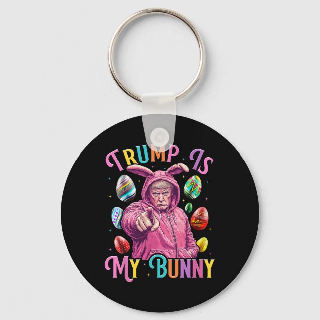Trumpen är att mina Vår Hunt Eggs gör att Påsk går Nyckelring (Framsida)