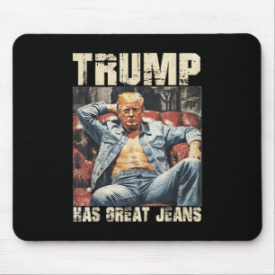 Trumpen har Underbara Jeans Funny Memay som säger Musmatta