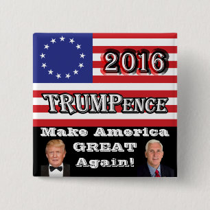 TRUMPence 2016 - Gör Amerika underbar igen! Knapp