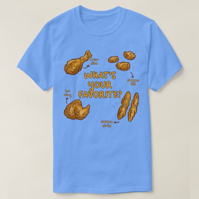 Trumpenna, Hett Vinge eller nugget-torkade kycklin T Shirt (Design framsida)