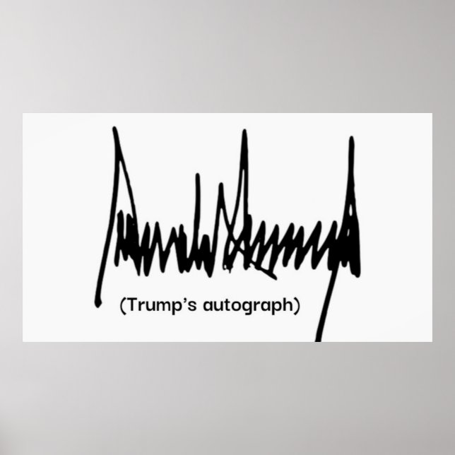 Trumpens autograf poster (Framsidan)