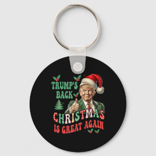Trumpens bakre jul är Underbar igen. Nyckelring