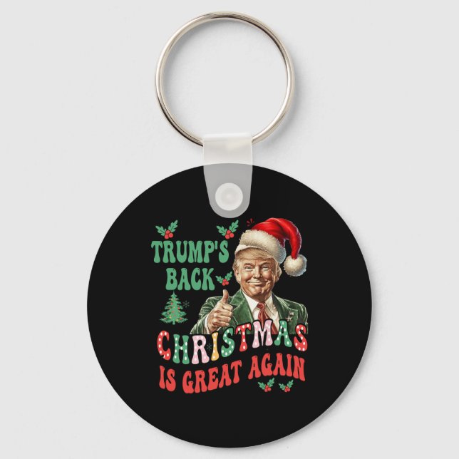 Trumpens bakre jul är Underbar igen. Nyckelring (Framsida)