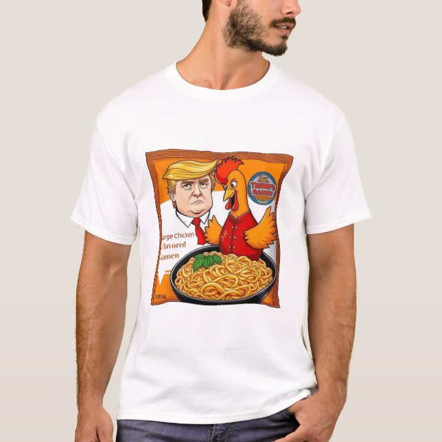 Trumpens Orange Chicken Flavred Ramen T Shirt (Framsida)