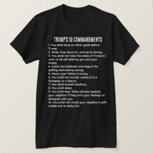 Trumpens tio budord t shirt