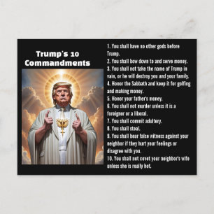 Trumpens tio budord vykort