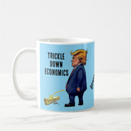 Trumpens trickla ner ekonomin kaffemugg