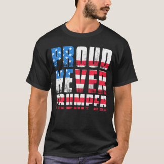 Trumper aldrig Tshirt Valection Kampanj USA T shir Shirt