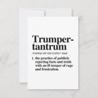 Trumper Tantrum Definition