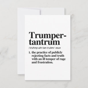 Trumper Tantrum Definition Tack Kort