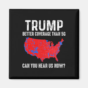 Trumpera bättre täckning än 5 g Karta America Poli Magnet