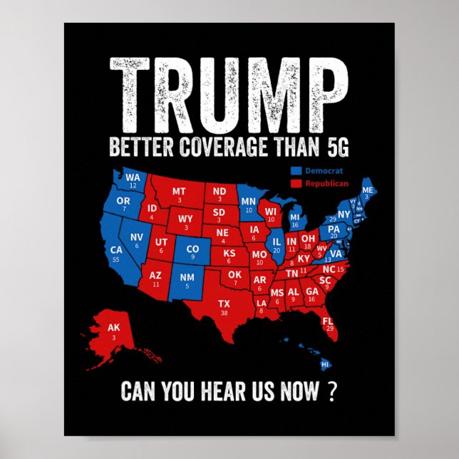 Trumpera bättre täckning än 5 g Trump Spara Americ Poster (Framsidan)