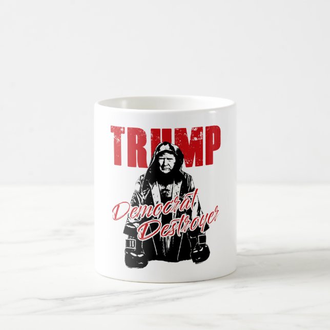 Trumpera Humor på den demokratiska Förstörare graf Kaffemugg (Center)