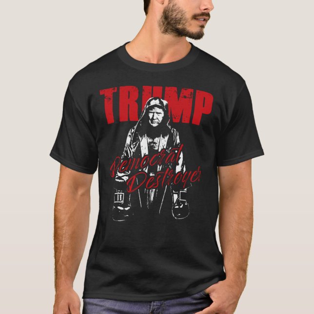 Trumpera Humor på den demokratiska Förstörare graf T Shirt (Framsida)