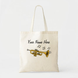 Trumpet Anpassningsbar Tote Bag Trumpeter Brass Mu Tygkasse