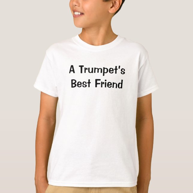 Trumpet Best Friend Funny Music Quote T Shirt (Framsida)