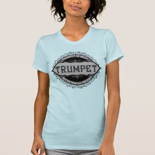 Trumpet Best Music Note Circle T Shirt