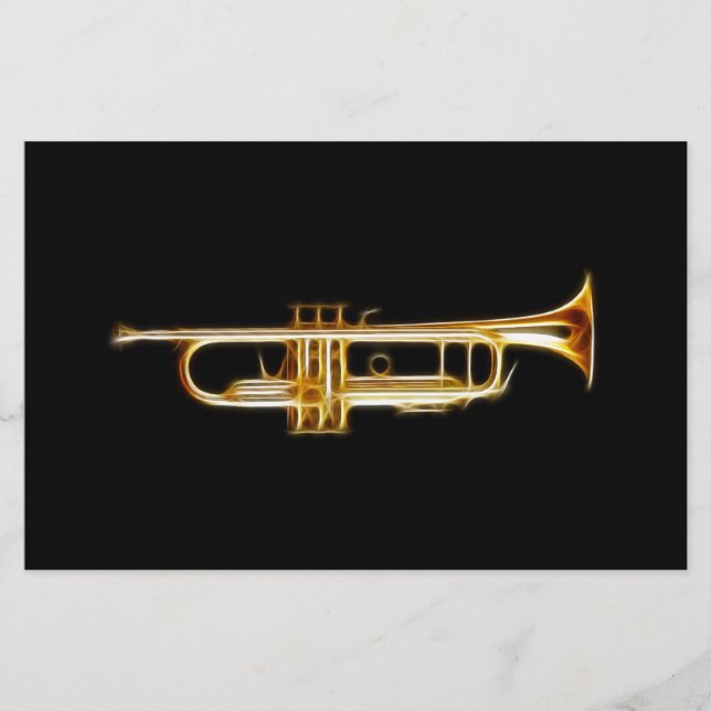 Trumpet Brass Horn Vind Musical Instrument (Framsida)