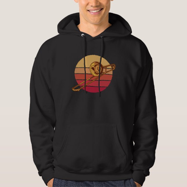 Trumpet Brass Instrument Music Hoodie (Framsida)