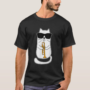 Trumpet Cat Funny Trumpet Player T Shirt