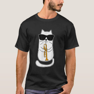 Trumpet Cat Funny Trumpet Player T Shirt