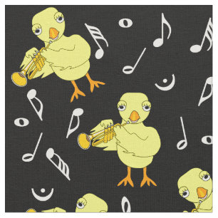 Trumpet Chick Musik noter Tyg