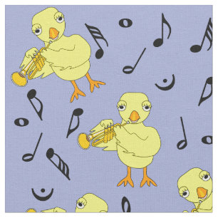 Trumpet Chick Musik noter Tyg