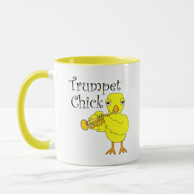 Trumpet Chick Text Mugg (Vänster)