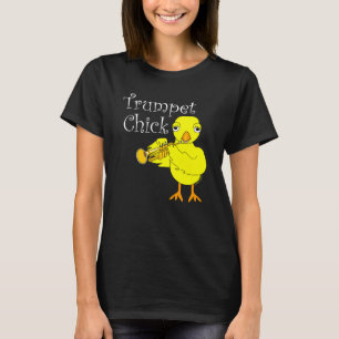 Trumpet Chick Text T Shirt