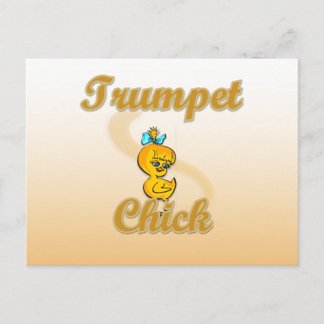 Trumpet Chick Vykort (Framsida)