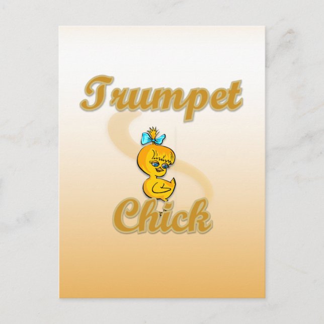 Trumpet Chick Vykort (Framsida)