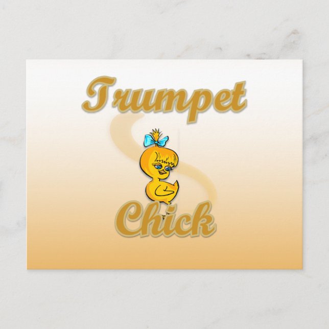 Trumpet Chick Vykort (Framsida)