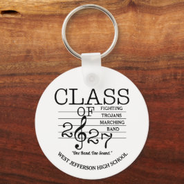 TRUMPET Class of 2027 Marching Band Keychain Nyckelring
