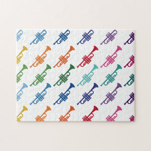 Trumpet Colorful Roligt Array Music Pussel