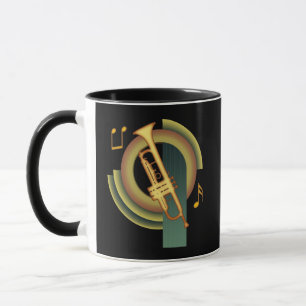 Trumpet Deco1 Mugg