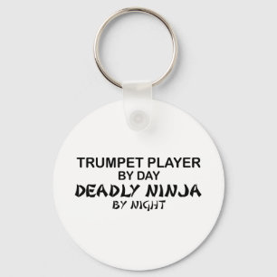 Trumpet dödliga Ninja vid natt Nyckelring