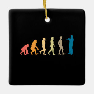 Trumpet Evolution Julgransprydnad Keramik