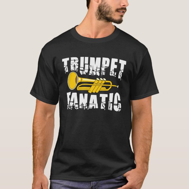 Trumpet Fanatic T Shirt (Framsida)