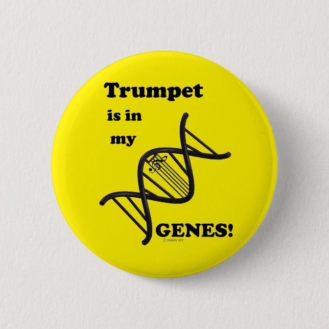 Trumpet finns i mina gener knapp (Framsida)