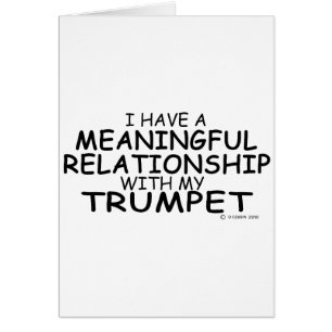 Trumpet för meningsfull relation hälsningskort
