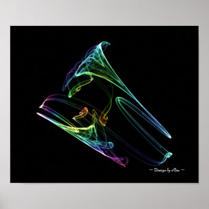 Trumpet Fractal Poster