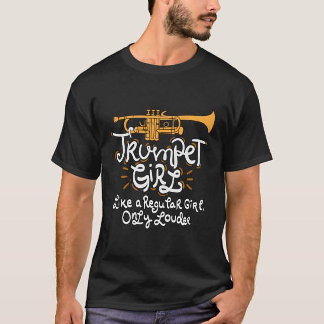 Trumpet Girl T Shirt (Framsida)