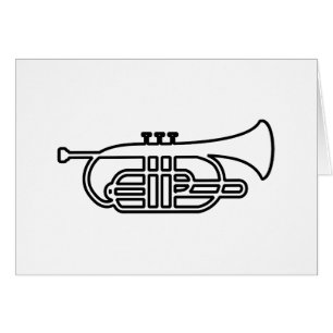 Trumpet Hälsningskort