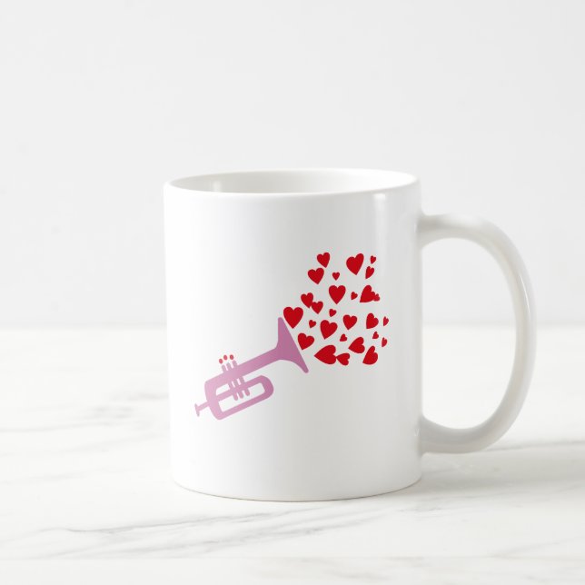 Trumpet Hearts Kaffemugg (Höger)