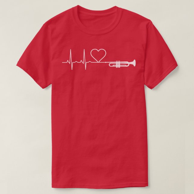 Trumpet Heartslag 1 T Shirt (Design framsida)