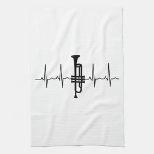 Trumpet Heartslag Kökshandduk