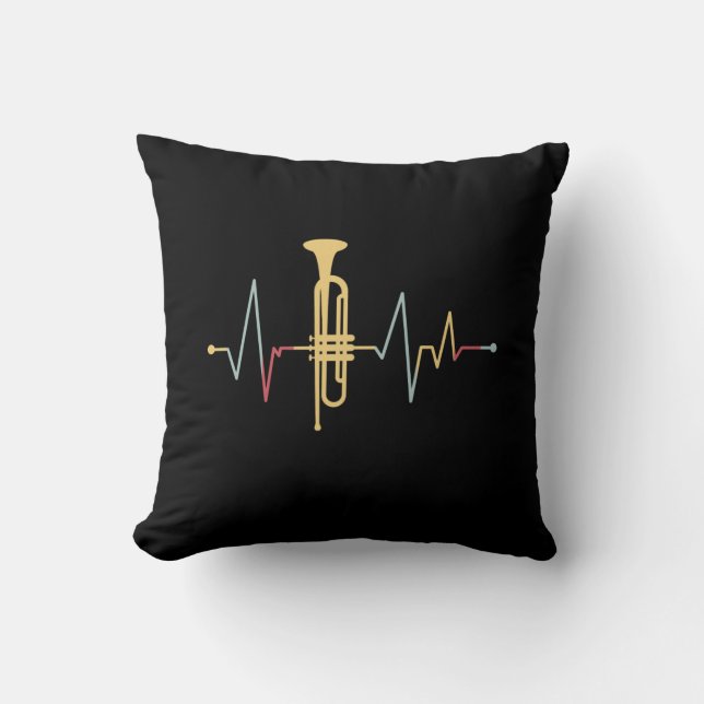 Trumpet Heartslag Kudde (Framsida)