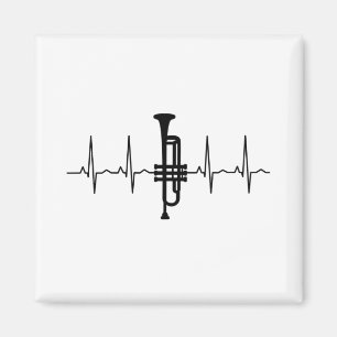 Trumpet Heartslag Magnet
