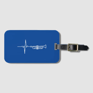 Trumpet Heartslag Trumpet Player Gift Bagagebricka